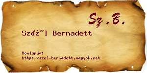 Szél Bernadett névjegykártya